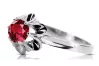 Sterling silver 925 Ruby Ring Vintage craft vrc004s