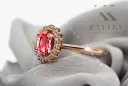 Žiedas Vintage Rubinas Originalus 14k rožinio aukso vintage crc009r