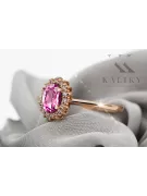 Amatista Oro rosa antiguo original de 14k Anillo Estilo vintage crc009r