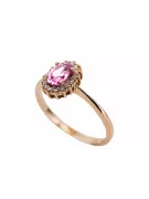 Amatista Oro rosa antiguo original de 14k Anillo Estilo vintage crc009r
