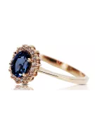Inel Safir Original vintage din aur roz de 14k Vintage crc009r