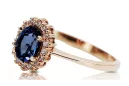 Inel Safir Original vintage din aur roz de 14k Vintage crc009r