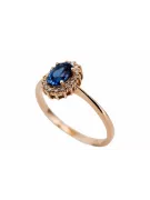Inel Safir Original vintage din aur roz de 14k Vintage crc009r