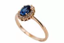 Inel Safir Original vintage din aur roz de 14k Vintage crc009r