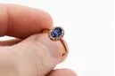 Inel Safir Original vintage din aur roz de 14k Vintage crc009r