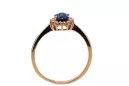 Inel Safir Original vintage din aur roz de 14k Vintage crc009r