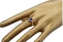 Inel Safir Original vintage din aur roz de 14k Vintage crc009r