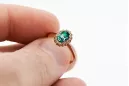 Smaragd Originales Vintage-Roségold aus 14 Karat Ring Vintage crc009r