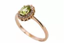 Original Vintage 14K Rose Gold Yellow Peridot Ring Vintage crc009r