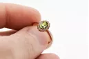 Original Vintage 14K Rose Gold Yellow Peridot Ring Vintage crc009r