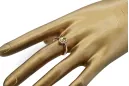 Original Vintage 14K Rose Gold Yellow Peridot Ring Vintage crc009r