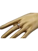 Zircon Or rose 14 carats vintage d'origine Anneau Vintage crc009r