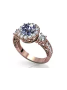 Original Vintage 14K Rose Gold Alexandrite Ring Vintage crc003r