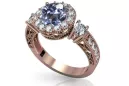 Original Vintage 14K Rose Gold Alexandrite Ring Vintage crc003r
