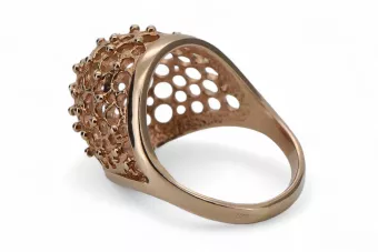 Ruso soviético rosa rosa 14k 585 oro anillo vintage vrn005