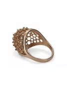 Russian Soviet rose pink 14k 585 gold Vintage ring vrn005
