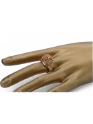 Russian Soviet rose pink 14k 585 gold Vintage ring vrn005