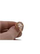 Russian Soviet rose pink 14k 585 gold Vintage ring vrn005