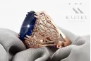 Vintage Ring Sapphire Original Vintage 14K Rose Gold vrc074r