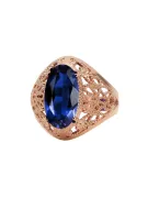 Vintage Ring Sapphire Original Vintage 14K Rose Gold vrc074r