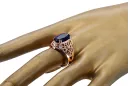 Vintage Ring Sapphire Original Vintage 14K Rose Gold vrc074r