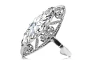 Russische Sowjetrose 14k 585 gold Alexandrite Ruby Emerald Saphir Zircon Ring vrc014