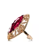 Ring Ruby Original Vintage 14K Rose Gold Vintage vrc005r