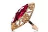 Ring Ruby Original Vintage 14K Rose Gold Vintage vrc005r