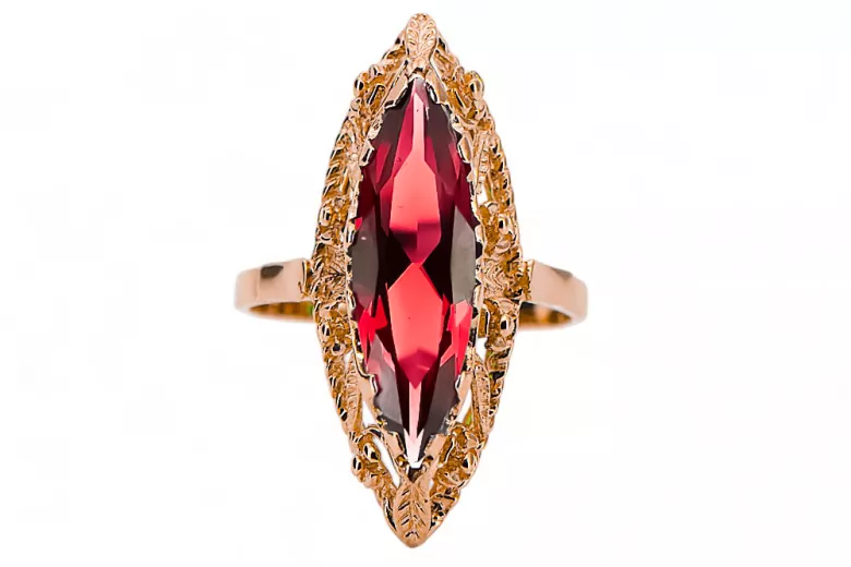 Ring Ruby Original Vintage 14K Rose Gold Vintage vrc005r