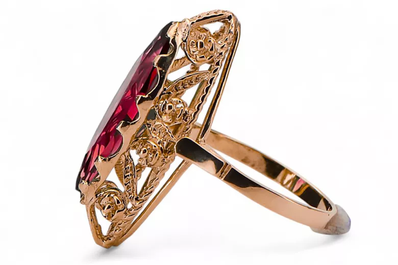 Ring Ruby Original Vintage 14K Rose Gold Vintage vrc005r