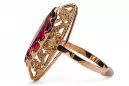 Ring Ruby Original Vintage 14K Rose Gold Vintage vrc005r