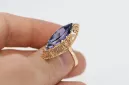 Alexandrite Original Vintage 14K Rose Gold Ring Vintage Jewlery vrc005r
