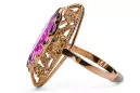 Ring Amethyst Original Vintage 14K Rose Gold Vintage Jewlery vrc005r
