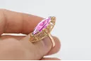 Ring Amethyst Original Vintage 14K Rose Gold Vintage Jewlery vrc005r