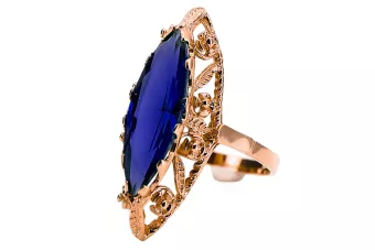 Original Vintage 14K Rose Gold Sapphire Ring Vintage Jewlery vrc005r