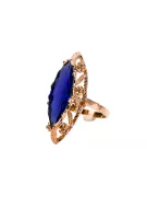 Original Vintage 14K Rose Gold Sapphire Ring Vintage Jewlery vrc005r
