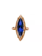 Original Vintage 14K Rose Gold Sapphire Ring Vintage Jewlery vrc005r