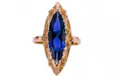 Original Vintage 14K Rose Gold Sapphire Ring Vintage Jewlery vrc005r