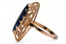 Original Vintage 14K Rose Gold Sapphire Ring Vintage Jewlery vrc005r