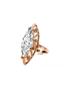 Ring Vintage Jewlery Zircon Original Vintage 14K Rose Gold vrc005r