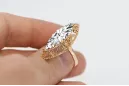 Ring Vintage Jewlery Zircon Original Vintage 14K Rose Gold vrc005r