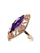 Alexandrite Original Vintage 14K Rose Gold Ring Vintage Jewlery vrc005r