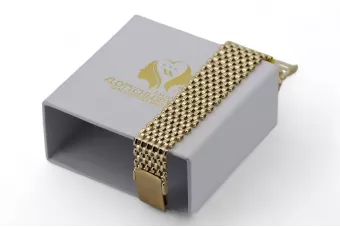 Yellow 14k gold 585 watch style bracelet cob004y