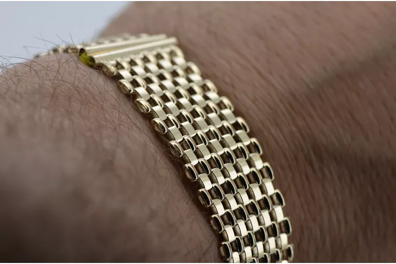 Yellow rose gold bracelet ★ russiangold.com ★ Gold 585 333 Low price