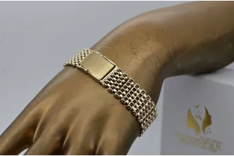 Žalia rožių aukso apyrankė ★ russiangold.com ★ Auksas 585 333 Maža kaina