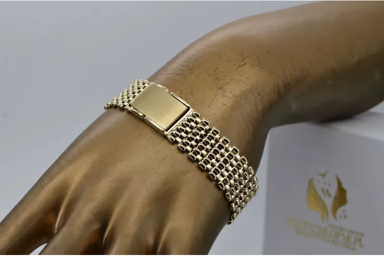Pulsera de oro rosa amarilla ★ russiangold.com ★ Oro 585 333 Precio bajo