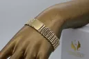 Yellow rose gold bracelet ★ russiangold.com ★ Gold 585 333 Low price