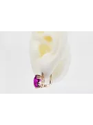 Amethyst Original Vintage 14K Rose Gold Earrings Vintage Jewlery vec016r