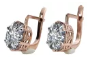 Vintage Jewlery Earrings Zircon Original Vintage 14K Rose Gold vec016r