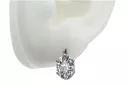 Vintage Jewlery Earrings Zircon Original Vintage 14K Rose Gold vec016r